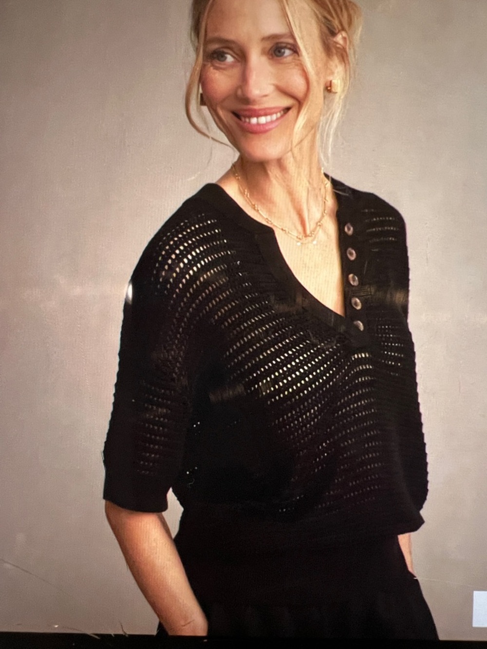 EUC Varley “Callie” Knit Top